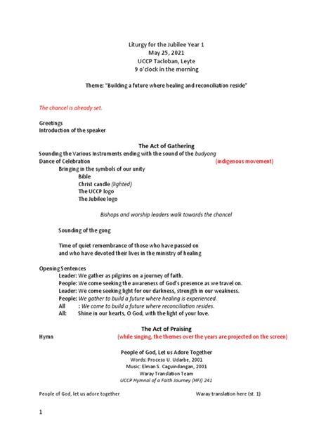 kcp hymn lyrics pdf|Jubilee 1 UCCP Liturgy 2021 .